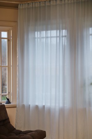 Jotex - Gardin Med Multifunksjonsbånd 1-lengde Ekstra Bred Lys blå - LAYER - Kjøp Multifunksjonsgardiner hos Jotex