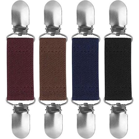 4 st Tröja Kofta Clips, Elastiska Midjeklämmor Unisex Enkel Elegant Tröja Klädkedja Passform Clip