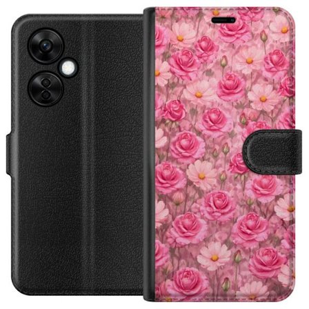 Kompatibel Tegnebogsetui til OnePlus Nord CE 3 Lite Petal Reverie Blush Rose