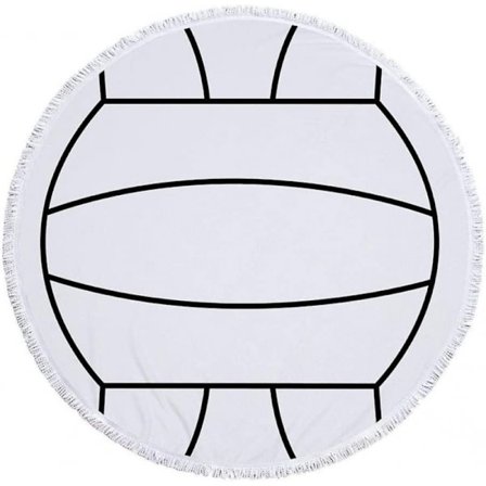 Strandhåndklæde 150 X 150cm Tykt Rundt Strandhåndklæde Oversized Tæppe, Mikrofi