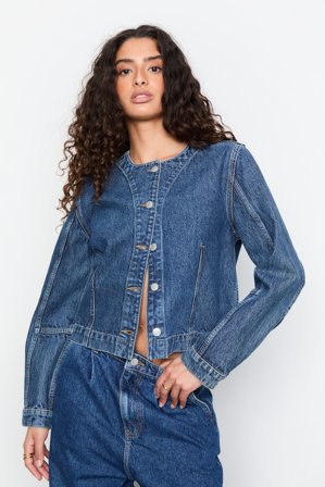 CAMILLA PIHL - Jules Denim Jacket - Washed Dark Blue - 38