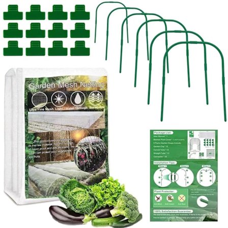 Hage insektnett sett, plante tunnel anti-fugl nett, insektnett, drivhus hagearbeid isolasjon hage rekvisita