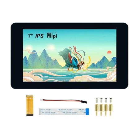 7 tuuman IPS-näyttö RaspberryPi4B/3B+:lle korkean resoluution 800x480 kapasitiivinen kosketusnäyttöpaneeli