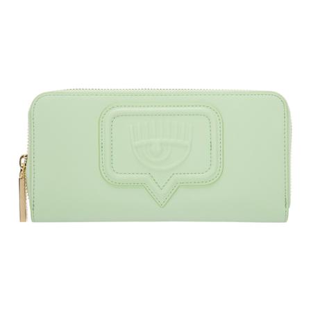 Chiara Ferragni Collection Pung Eyelike Grøn, Dame Punge og Kortholder, Størrelse: ONE Size
