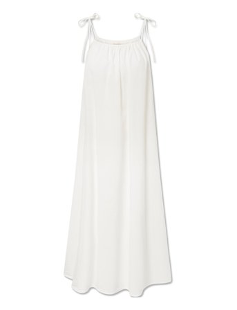 Rigmor Dress Maxikjole Festkjole White STUDIO FEDER