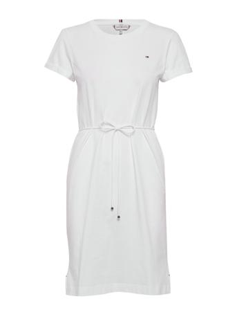 Th Cool C-Nk Short Dress Ss White Tommy Hilfiger