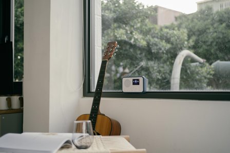 Sangean WFR-39 White-Ink Blue Digital DAB+/FM-RDS/Internet Radio