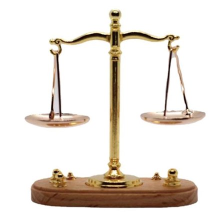 Vintage Vekt Balanse Vekter Ornament Miniatyr Tilbehør Metall Antik Rettferdighet Vektskala Modell Hjemmekontor (FW)
