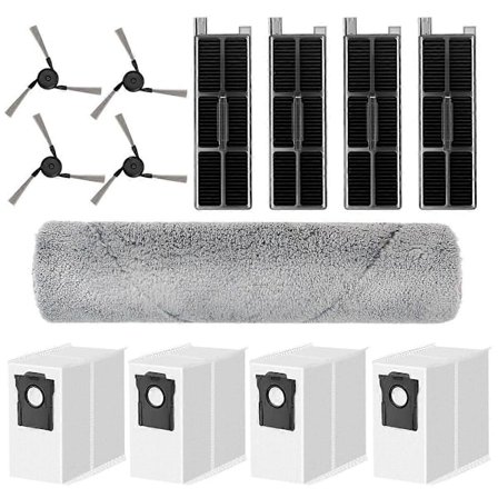 Ersättningsdelar för Z50 Ultra/ Z5/Z5 Pro Ultra Robotdammsugare, Rulle Moppdyna Sidoborste