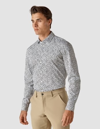Shaping New Tomorrow - Classic Shirt - Steel Flowers - Slim Fit - Male - Size M