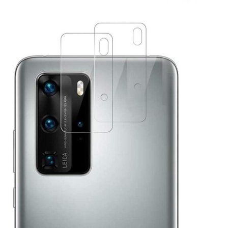 Skyddskamera - Phonillico - Huawei P40 PRO - Paket med 2 - Mjukt härdat glas - Represistent