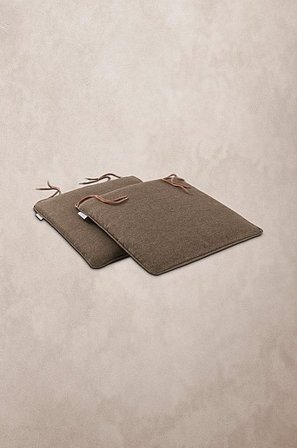 Jotex - Sitzbezug Lehnstuhl Im 2er-pack Braun - NERJA - Kaufe Polster und Stuhlkissen bei Jotex