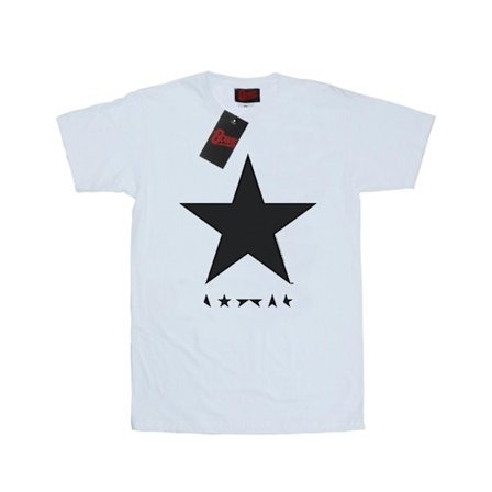 David Bowie Herr Stjärnlogotyp T-shirt S Vit