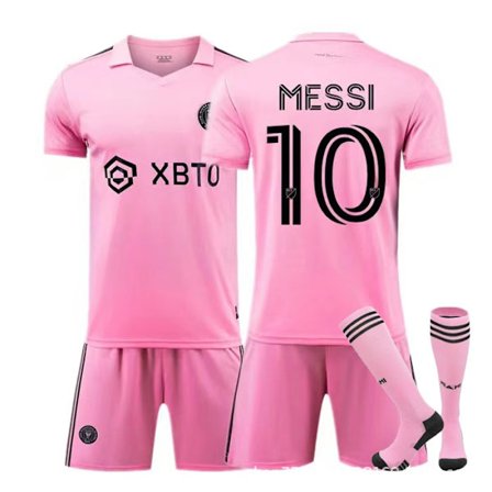 MLS Messi #10 Miami International Drakt Hjemme Borte Voksen Barn Fotballdrakt Sett Best Hjemme-Xin Hjemme Home Kids 26(140-150cm)