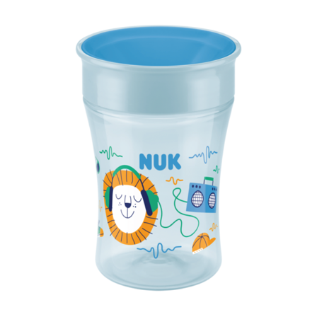 NUK Evolution Magic Cup, 8 mnd +, blå, 230 ml