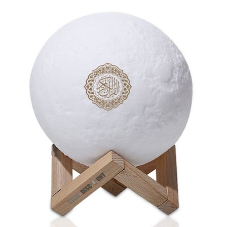 Bluetooth Højttaler Månelampe TD 3D System 2.1 Multifarvet Fjernbetjening inkluderet Atmosfæreprojektor Ideel Gave Hvid