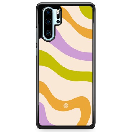 Bjornberry Hårdskal Huawei P30 Pro - Grön/orange 70-tal