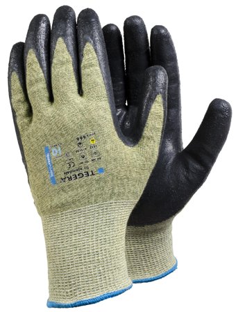 Tegera 666 Handske Snitbeskyttelse, nitril/Kevlar 10, Tøj