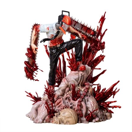 12 cm Chainsaw Man Pochita Figur Pochita Kawaii Anime Figurer Chainsawman Denji Sød Figur PVC Statue Model Samleobjekter Legetøj