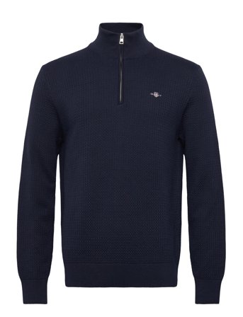 GANT | Textured Cotton Half Zip | M