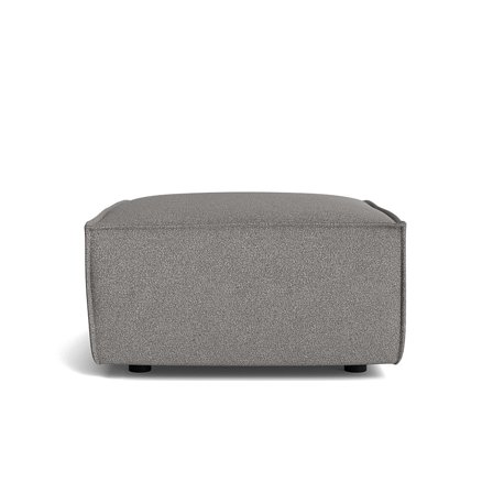 Lyon Pouf Hocker 98x86cm in Loop Grau, moderner Sitzkomfort für Ihr Zuhause, stilvolles Design, bequemer Polsterhocker, elegant und zeitlos.