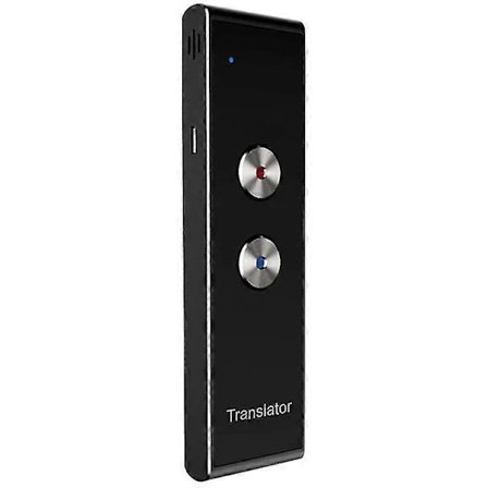 2024 Ny 40-sproget Oversætter, Integreret Euro-omformer, Batteri, Sort