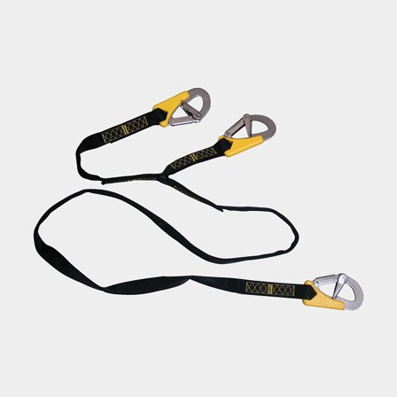 Linha de segurança Lalizas Safety Line Life-Link Triple, rígida, 2 metros, ISO 12401, com 3 mosquetões de segurança