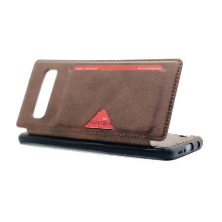 Beskyttende smartdeksel (Hanman) - Samsung Galaxy S10 Brun