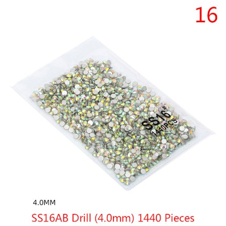 1440 st Crystal Nail Art Stones Flatback Strass för Nail A