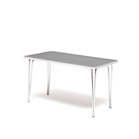 Economy folding table, 915x610x698 mm, grey