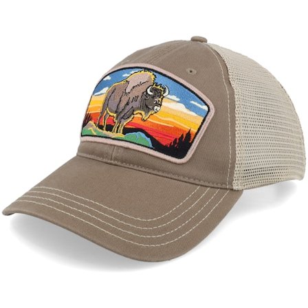 Wild Spirit - Beige trucker Caps - Buffalo Big Patch Driftwood/Khaki Trucker @ Hatstore