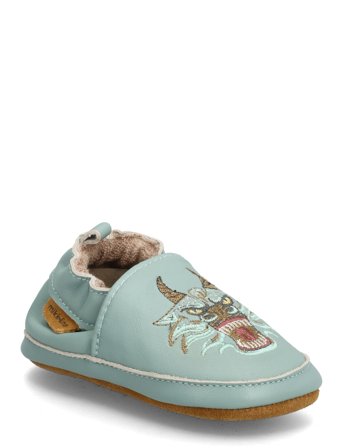 mikk-line Leather Slipper - 3D - Blue - 18/24M