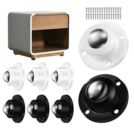 8 st Självhäftande Hjul Mini Hjul Svängbara Hjul Fästbara Hjul Universalhjul För Hushållsapparater