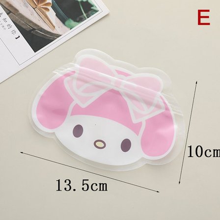 10 stk Ziplock Bag e Candy Cookie Emballasje Poser Gaveinnpakning