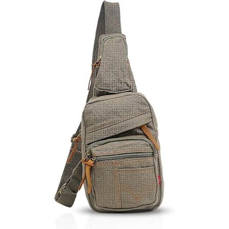 Sling Bag Axelväska Skola Rese Messenger Bröstväska Crossbody Ryggsäckar Bröstväska Män Kvinnor Canvas