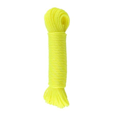 20m Nylon Reb/Line/Snøre Tøjline Have Camping Udendørs (Gul)