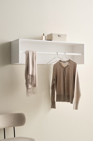 Jotex - Hattehylle Hvit - VIRTON - Kjøp Hattehylle hos Jotex