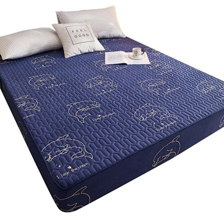 Vattentätt Madrasskydd Sängöverkast Dammtätt Vadderat Tjockare Varmt Lakan Sängöverkast