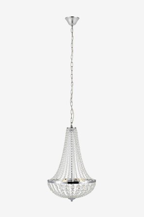 Jotex - GRÄNSÖ lysekrone Krom/Transparent - Kjøp Krystallkroner & takkroner hos Jotex