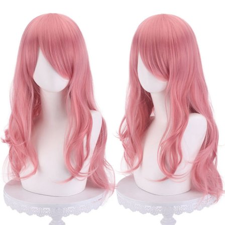 Pitkät Kiharretut Cosplay-peruukki – Monivärinen Aaltoileva Tukka 70cm, Lämmönkestävä Synteettinen Peruukki Animeen ja Halloweeniin*JF70-09*