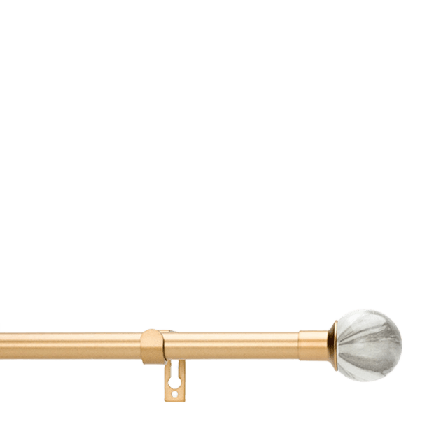 Kirsch Gardinstång Moon Set Ø 19 mm Gardiner Guld 120-210