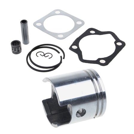 Stempelringsett for 2-taktsmotor, erstatning for 2-takts 80cc motorisert sykkelmotordeler, 47mm stempel med pakning for PW80 Dirt Bike Pit,