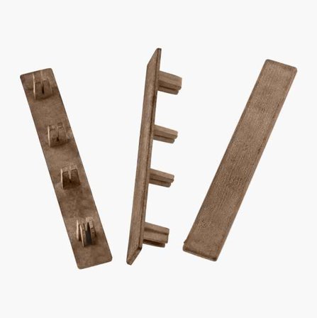 Ändskydd till komposittrall ljusbrun