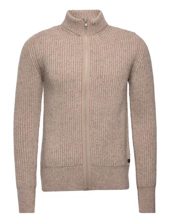 Wilson Knit Cardigan Beige Clean Cut Copenhagen