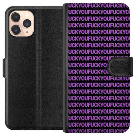 Kompatibelt Plånboksfodral till Apple iPhone 11 Pro Rosa typografi