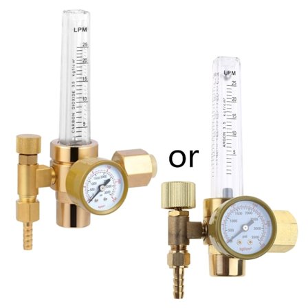 Argon/CO2 Mig Tig -virtausmittari Kaasunsäädin Mittari Hitsaushitsaus Täyskupari Valmistettu
