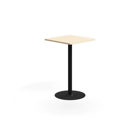 Bar table VERTICUS, 700x700x1100 mm, birch/black