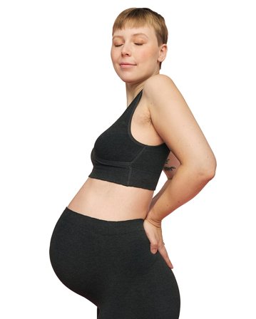 momkind Crossover Bra Charcoal S/M, Tøj & Bolig, Ammetøj, Amme-bh'er