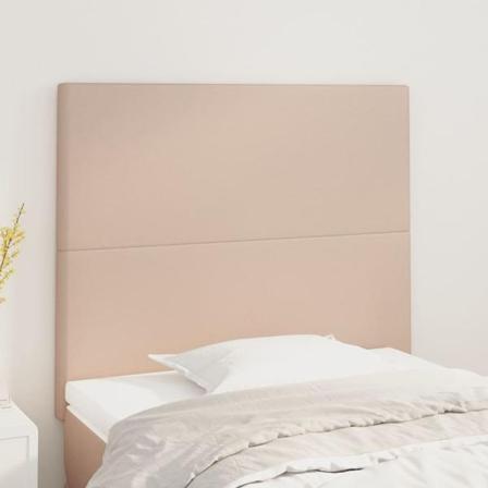 Vidaxl Huvudgavlar 2 St Cappuccino 90x5x78/88 Cm Konstläder Brun