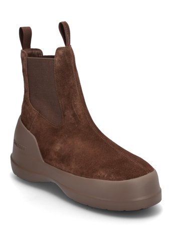Mb Luna Chelsea Suede Brown Moon Boot